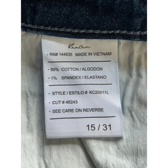 KanCan Morgana High Rise Straight Fit Leg Jeans in Light Wash - Sz 15/31 - NWT - Picture 6 of 7